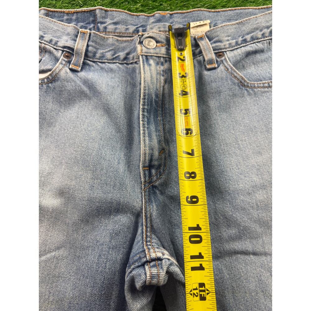 Vtg Levi’s 577 Lower Rise Loose Fit Jeans Women's 14 USA Light Wash 100% Cotton - Picture 9 of 15